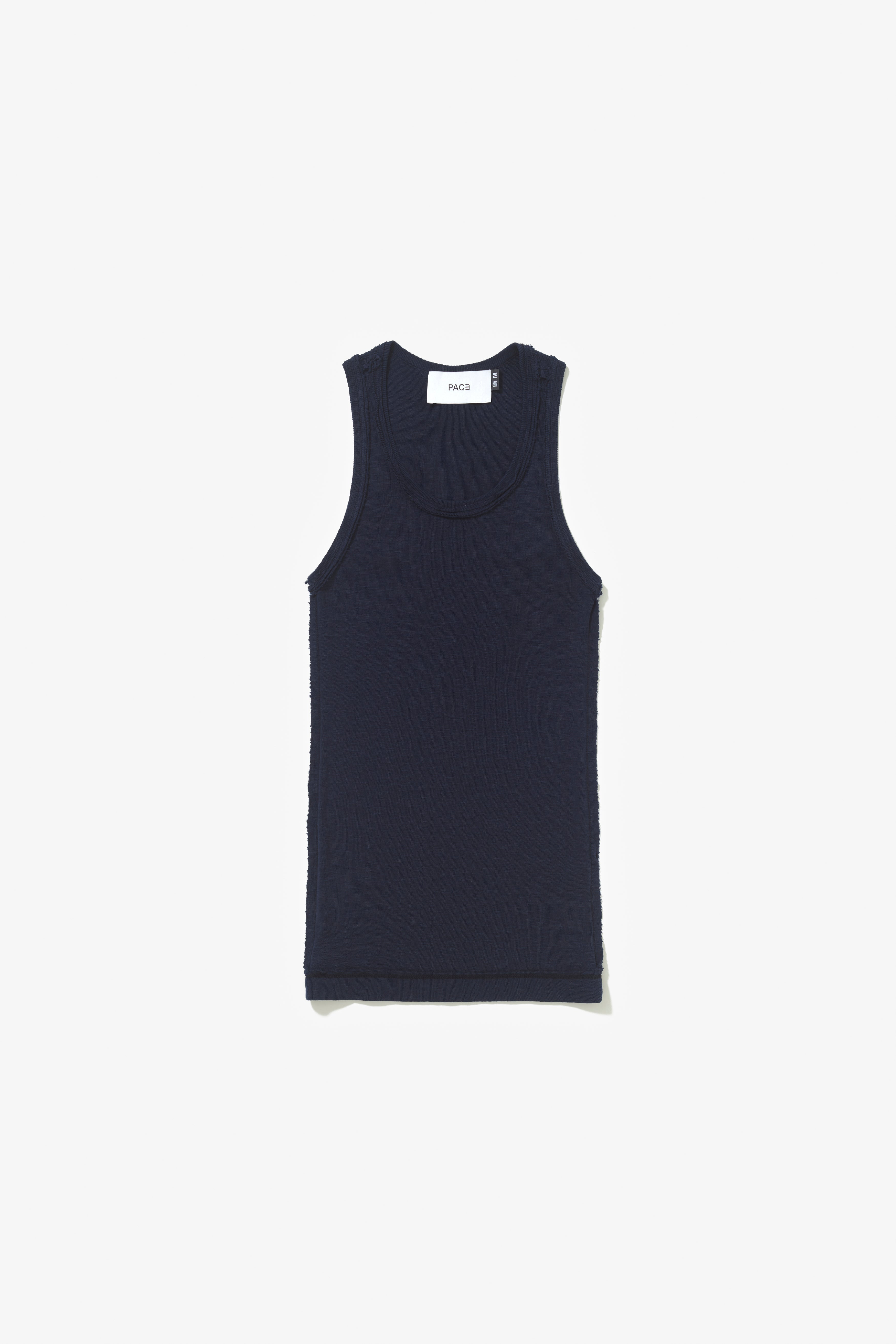 PATTERN TANK TOP STONE WASHED NAVY BLUE – PACE ™
