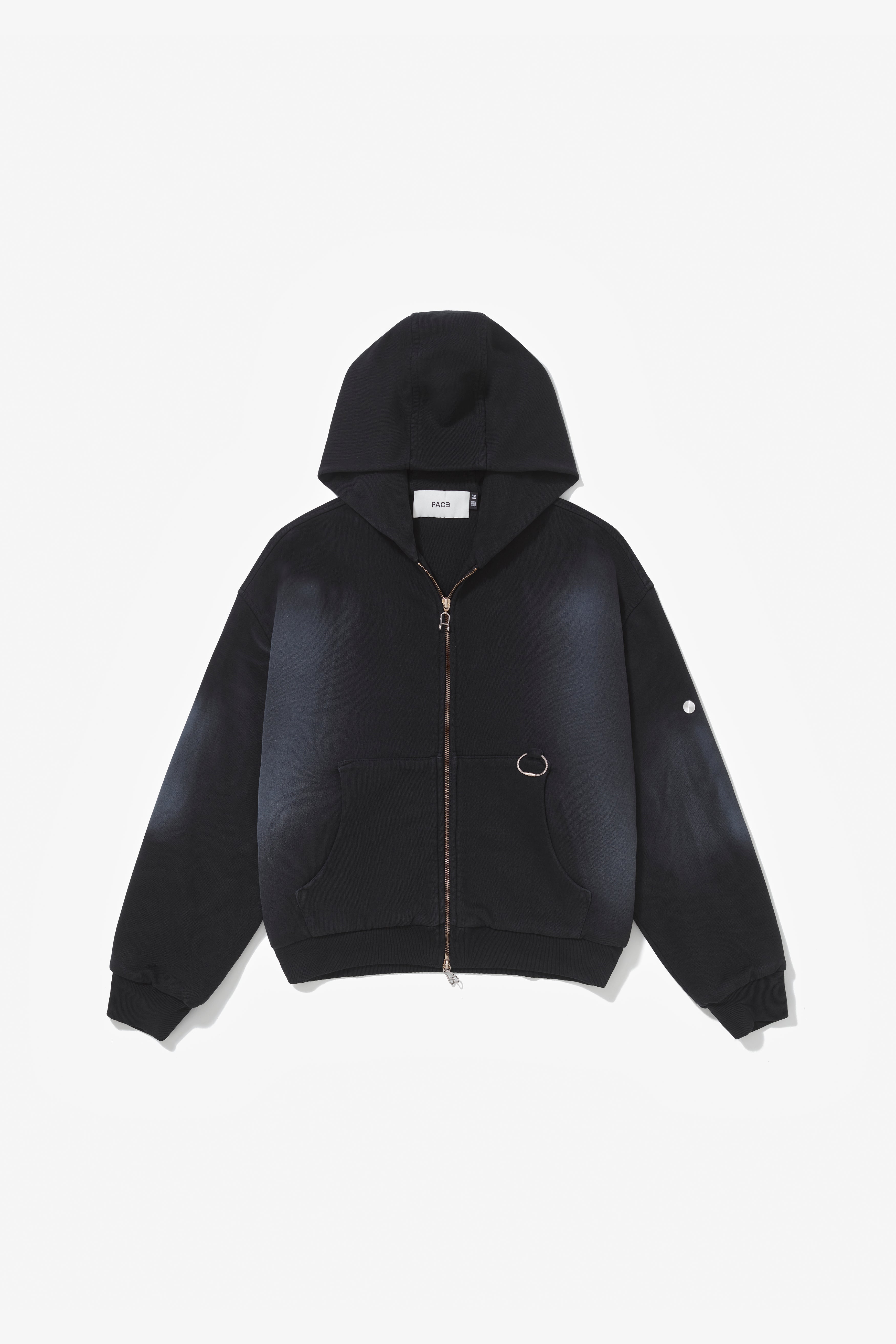 UNIFORMA ZIP HOODIE STONE BLACK – PACE ™