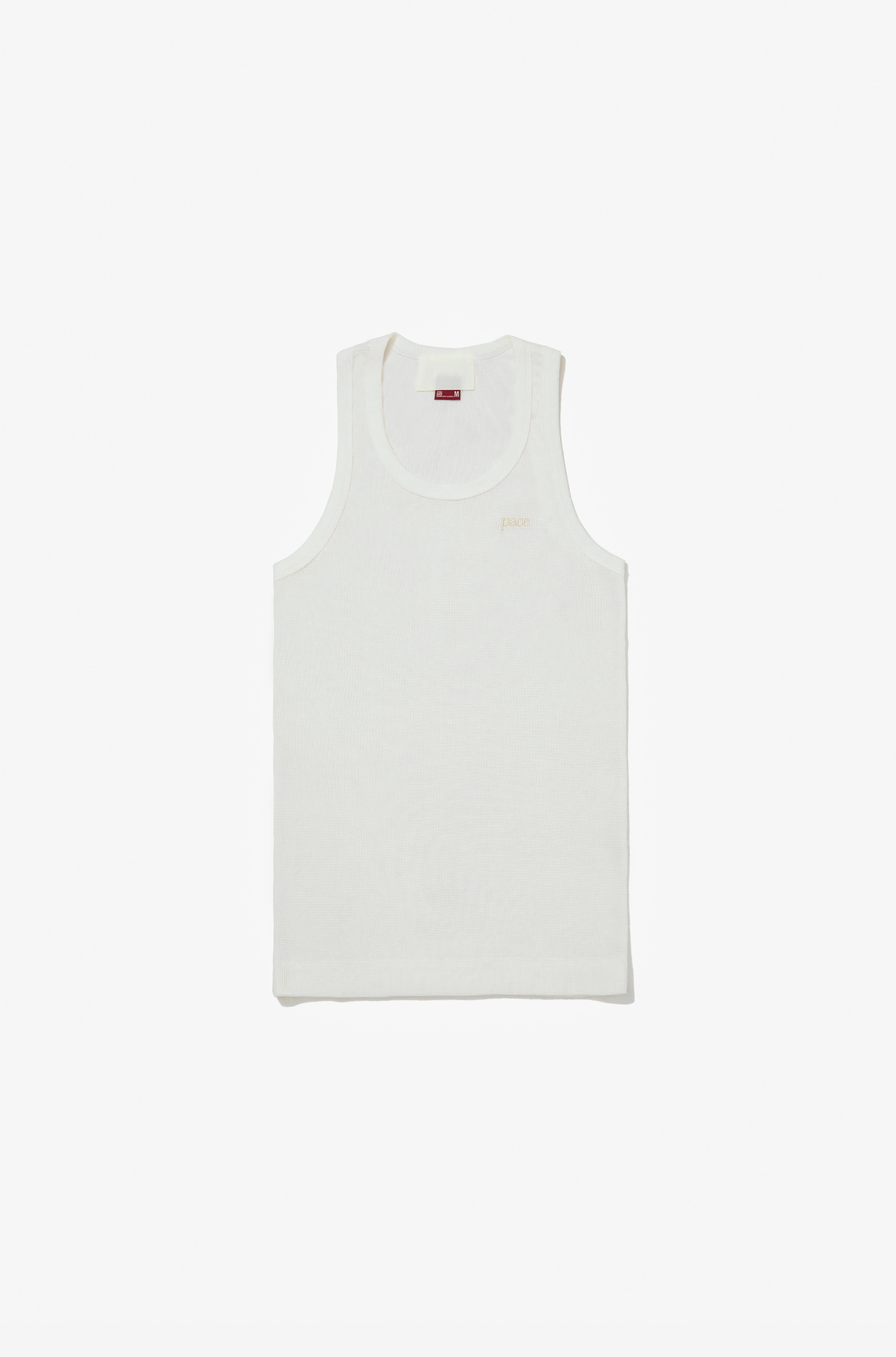 TANK TOP WAFFLE KNIT OFF-WHITE – PACE ™