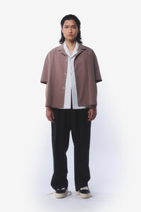 CAMP CUT SHIRT BROWN
