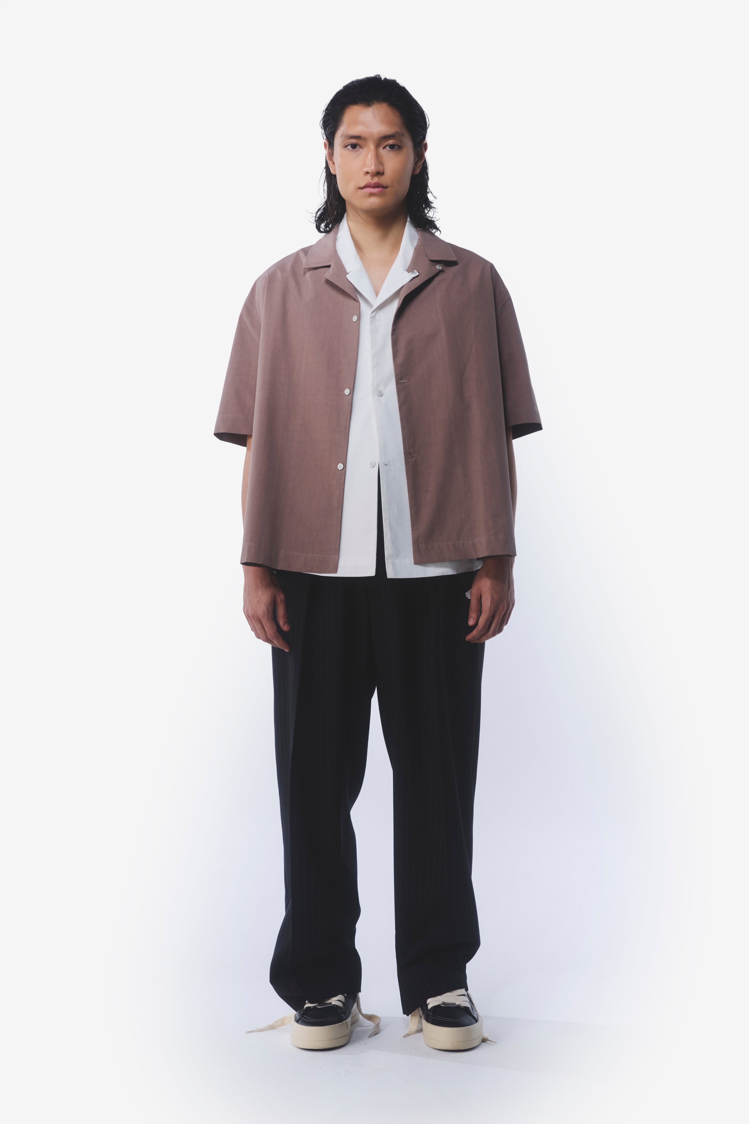 CAMP CUT SHIRT BROWN