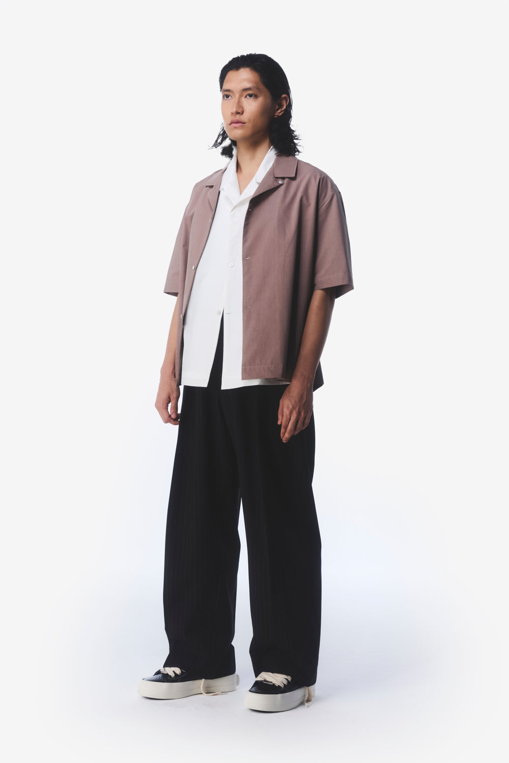 CAMP CUT SHIRT BROWN