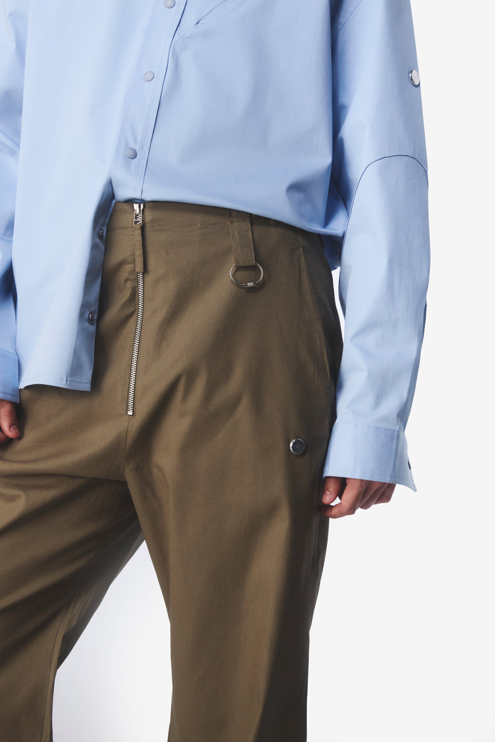 PAPER PANTS ARMY GREEN