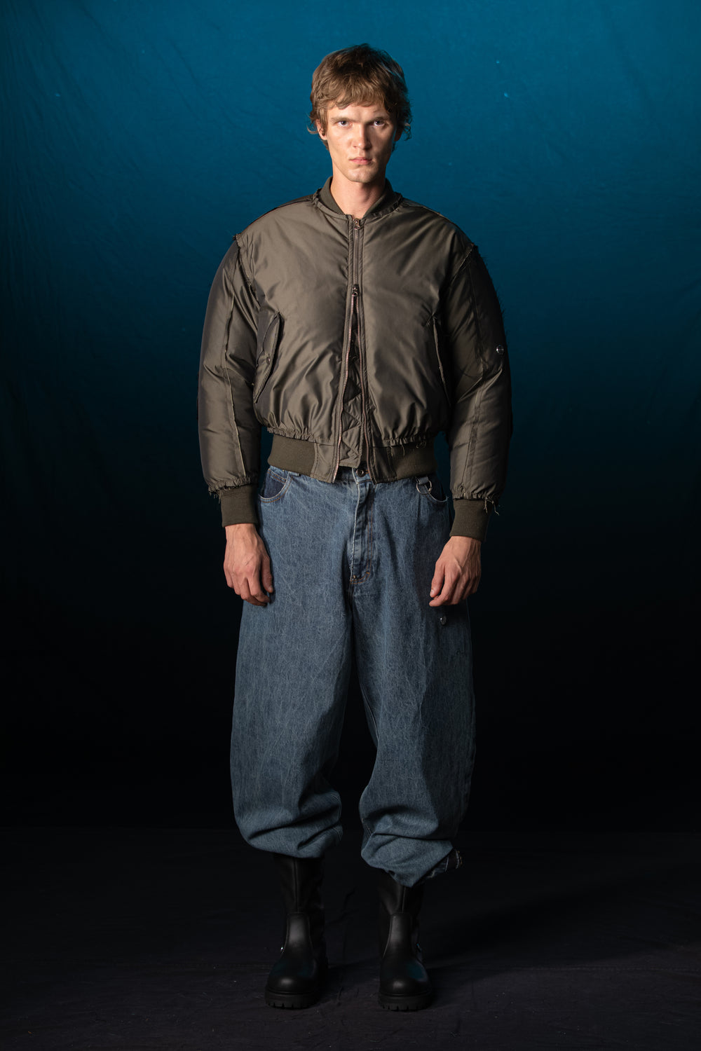 HERIPO PANTS BROWN DENIM