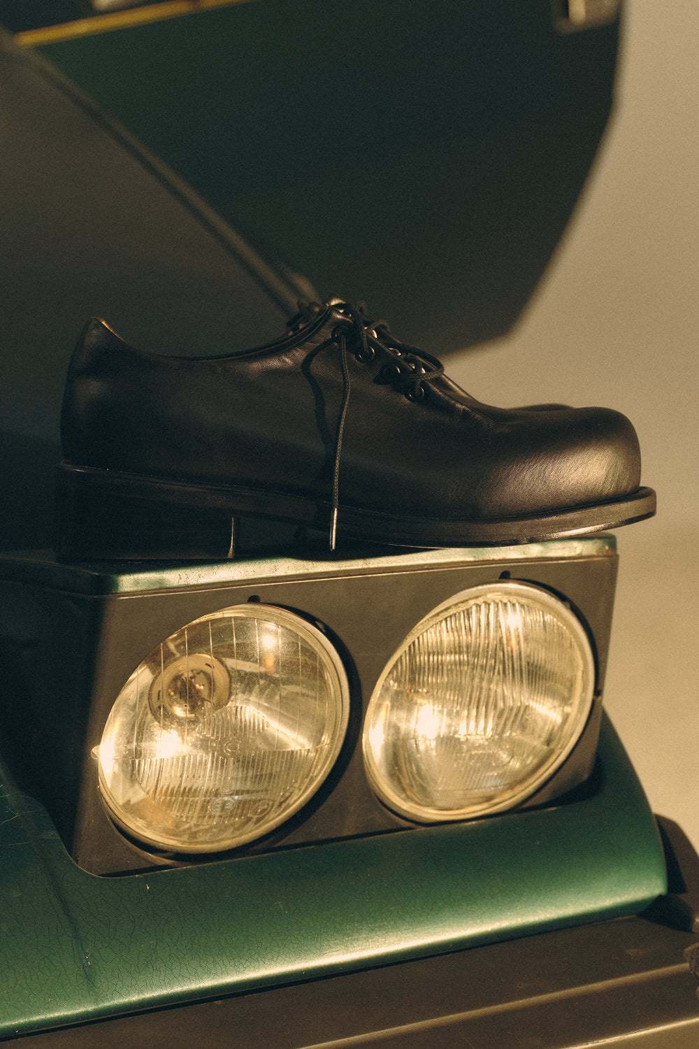 BUNNY TOMO SHOES LEATHER BLACK