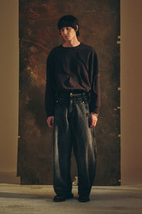 OVERLOCK SWEATER BLACK VINTAGE