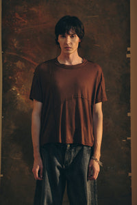 WOOL TEE BROWN