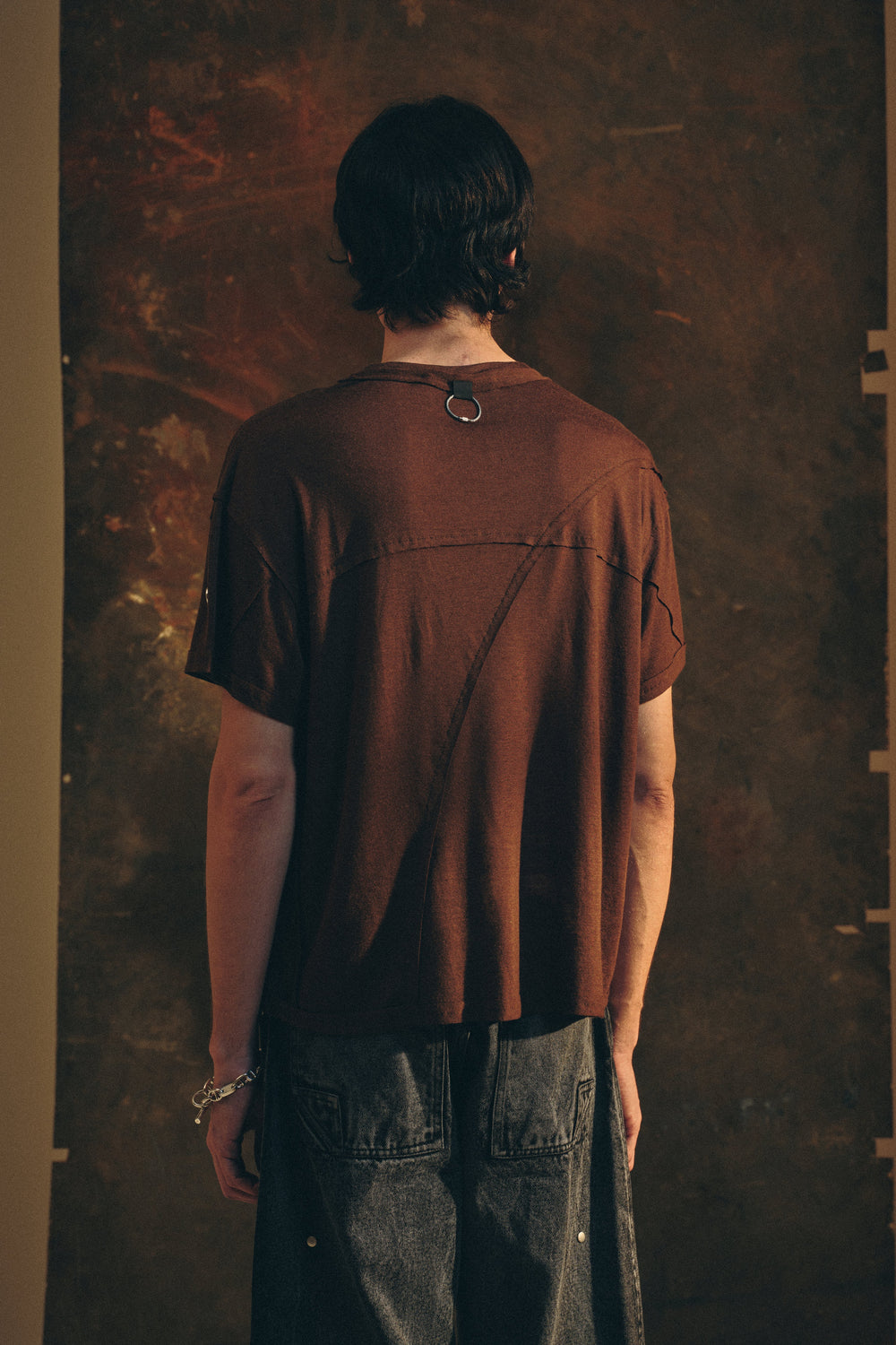 WOOL TEE BROWN