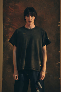 TEE HAJICHI STONE WASHED BLACK