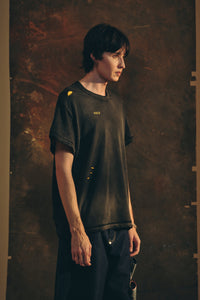 TEE HAJICHI STONE WASHED BLACK