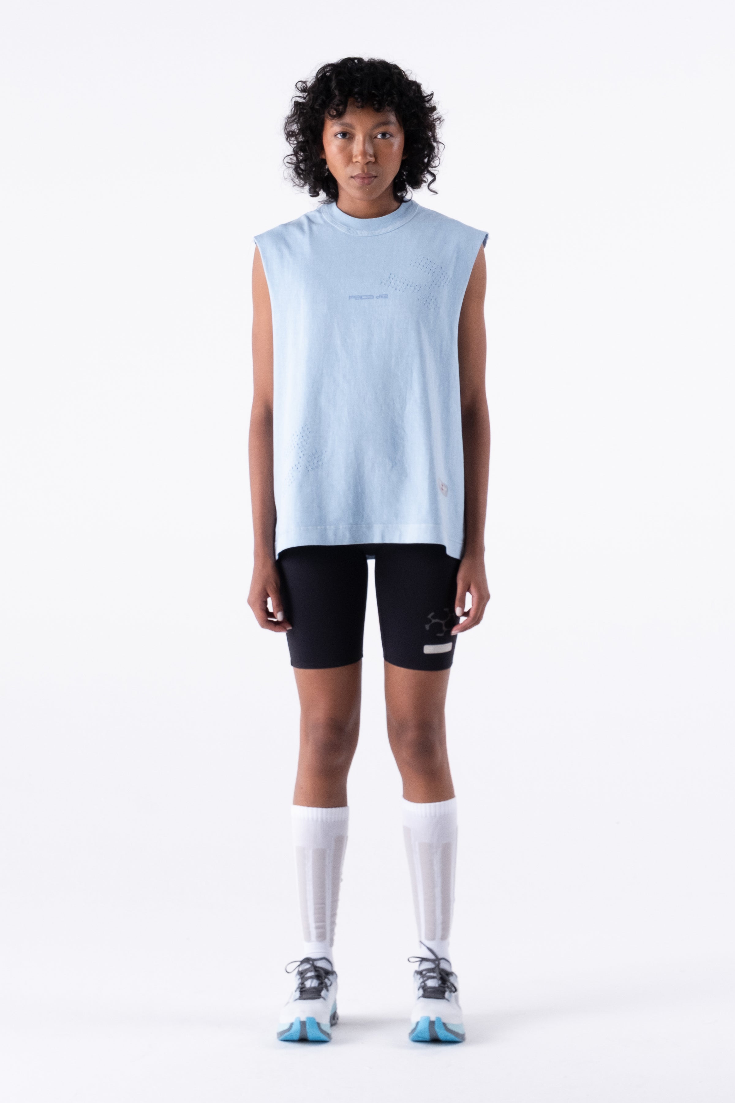 RBZ DT2 DRUMMER TANK TOP LIGHT BLUE