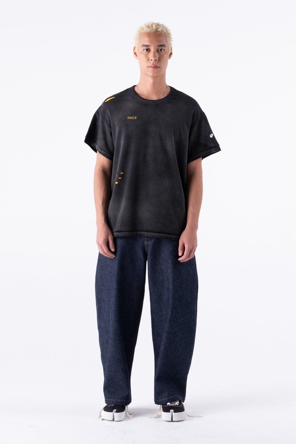 TEE HAJICHI STONE WASHED BLACK