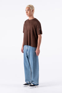 WOOL TEE BROWN