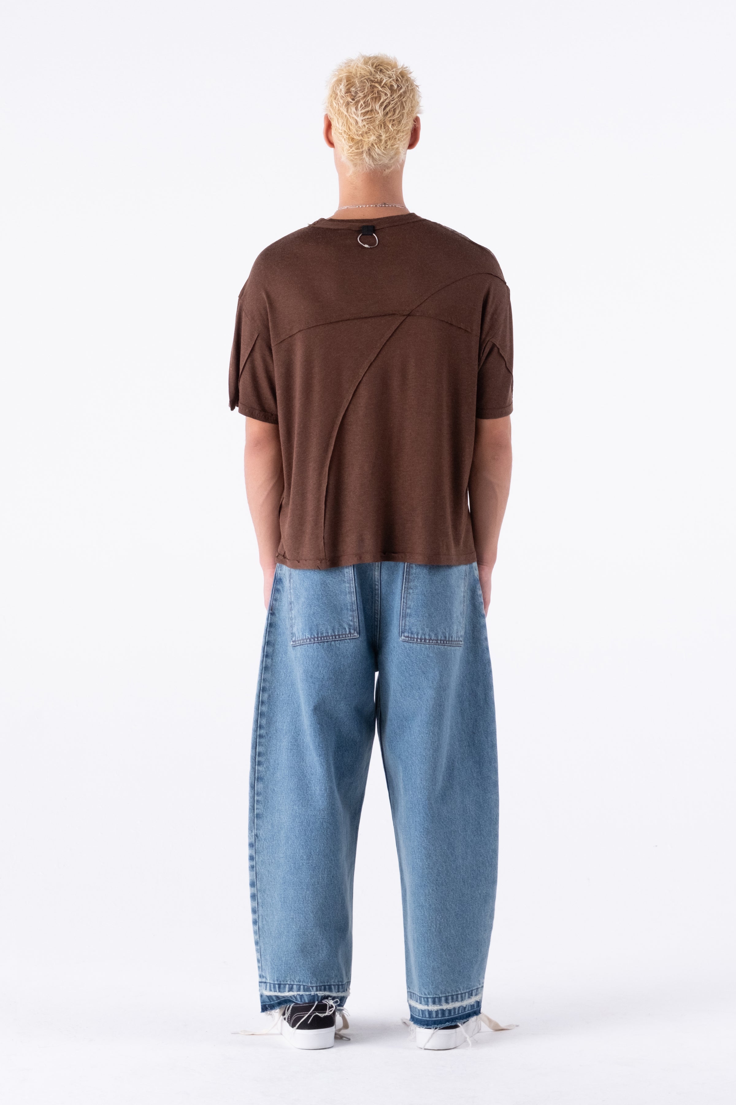 WOOL TEE BROWN