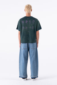 TEE HAJICHI STONE WASHED GREEN