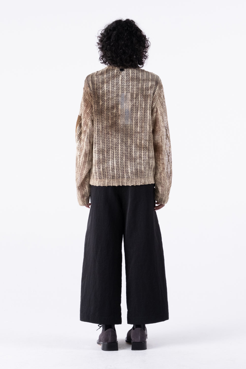 UJI CROCHET SHIRT BROWN