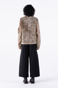 UJI CROCHET SHIRT BROWN