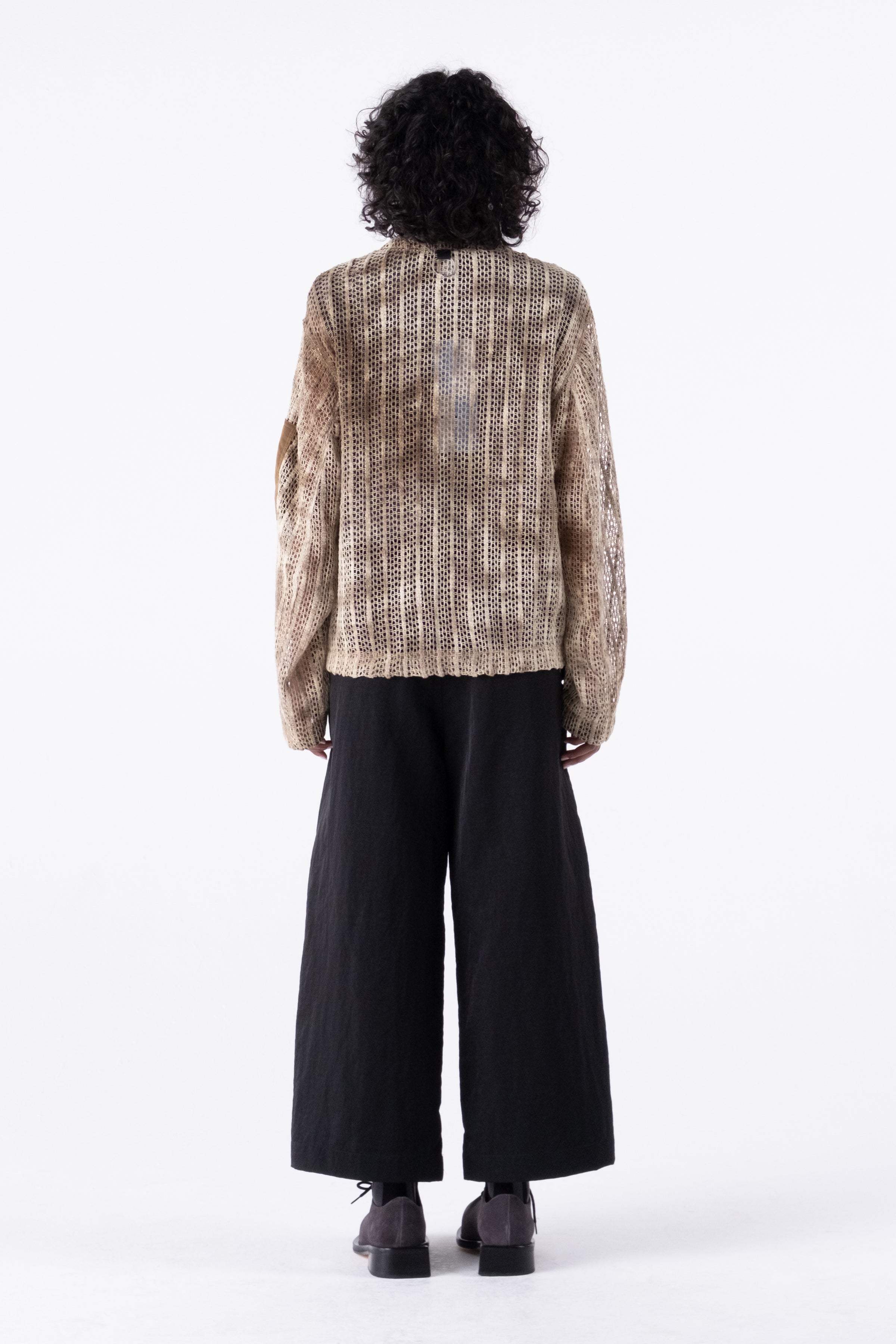 UJI CROCHET SHIRT BROWN