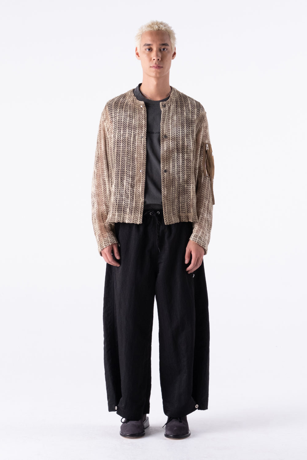 UJI CROCHET SHIRT BROWN