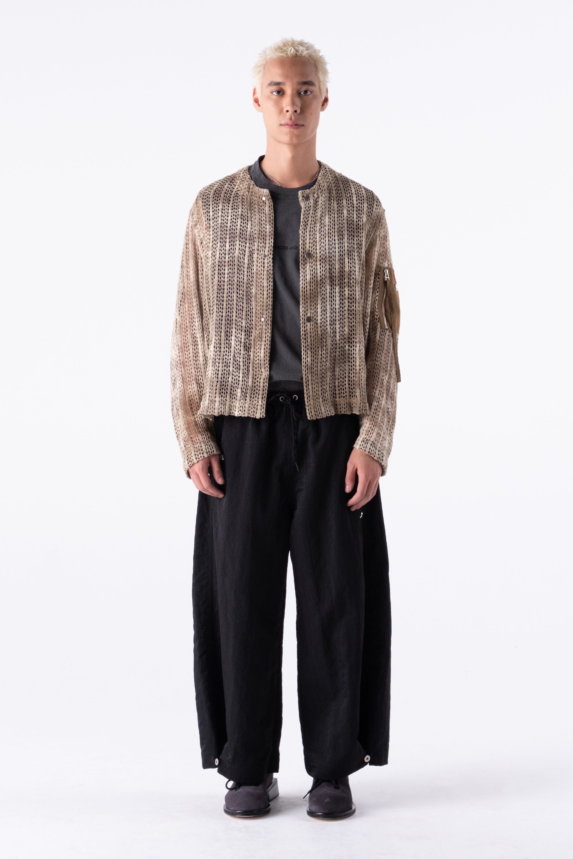 UJI CROCHET SHIRT BROWN