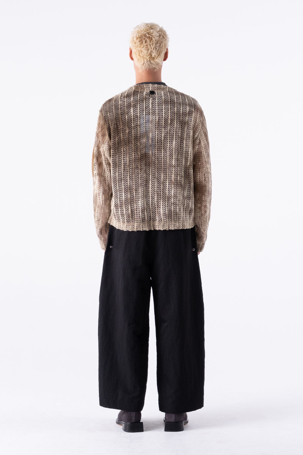 UJI CROCHET SHIRT BROWN