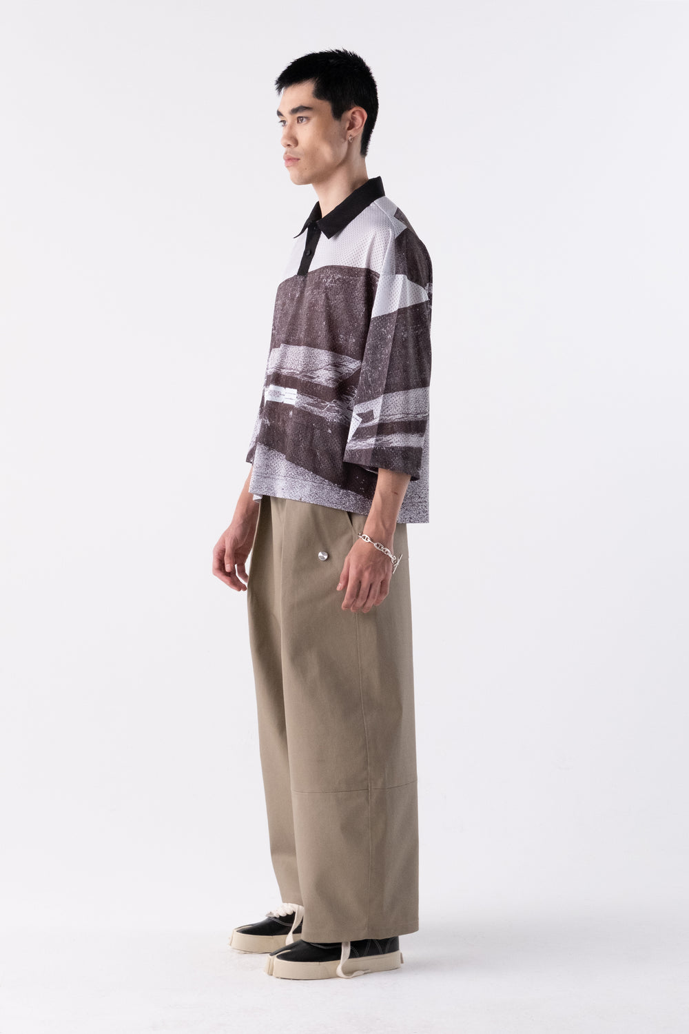 TIE MESH JERSEY SHURI