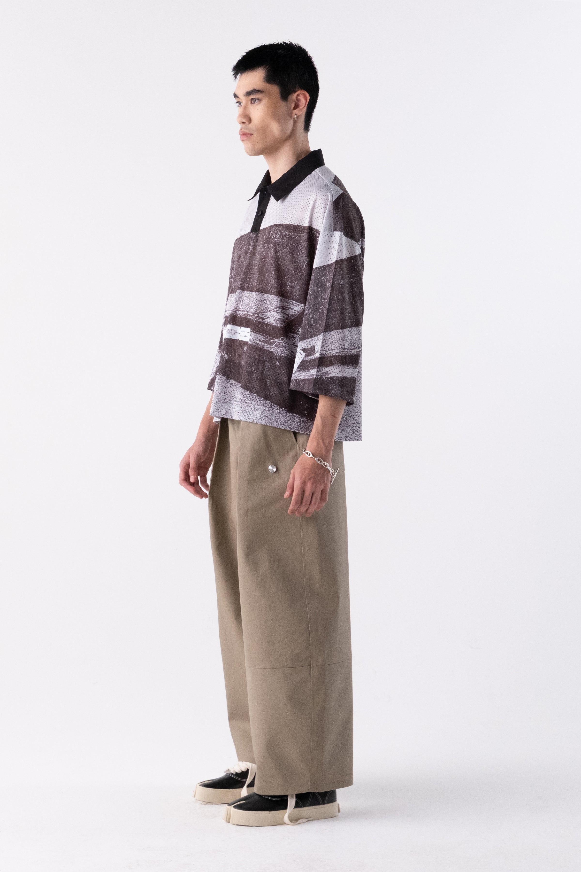 TIE MESH JERSEY SHURI