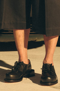 BUNNY TOMO SHOES LEATHER BLACK