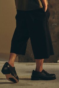 BUNNY TOMO SHOES LEATHER BLACK