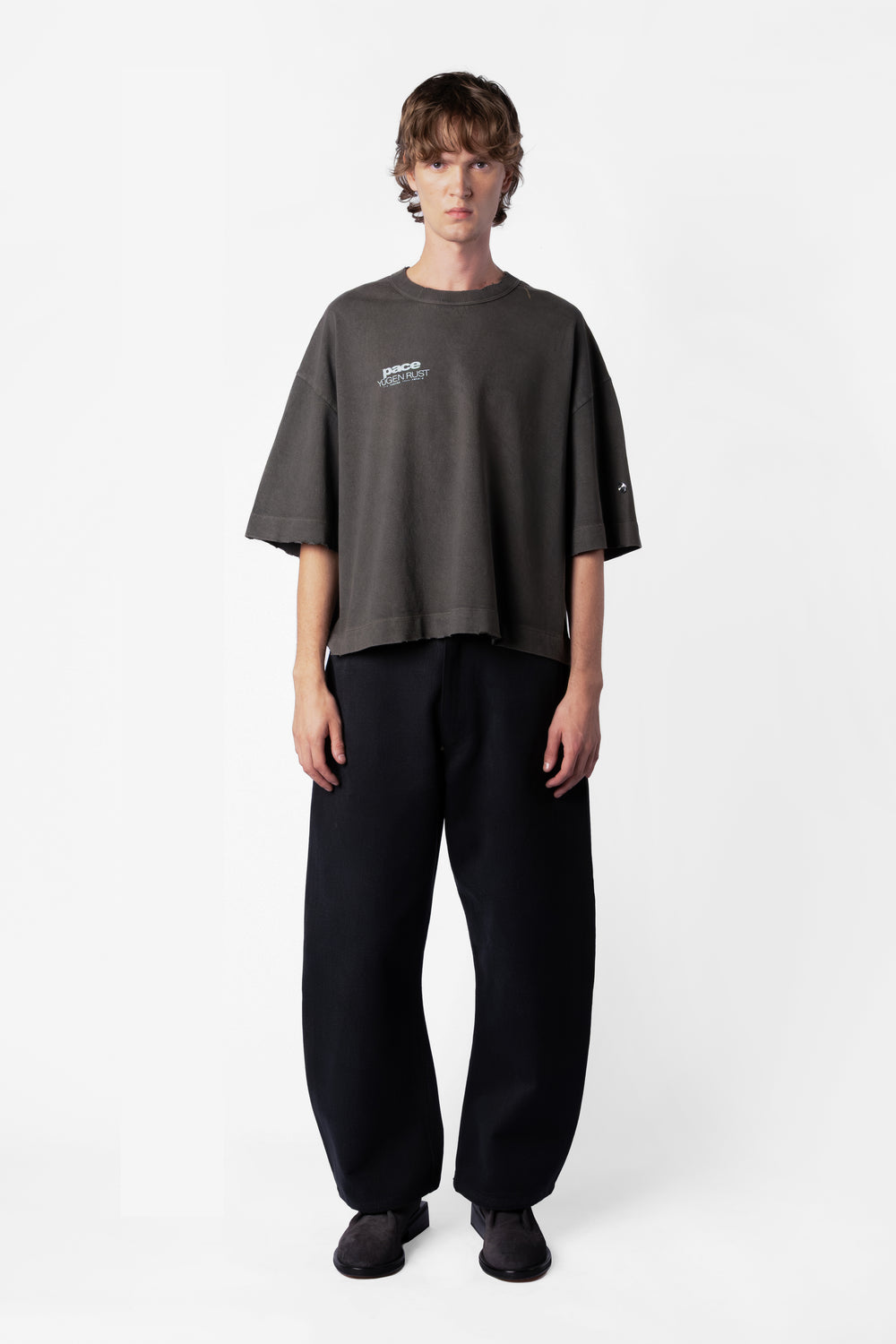 TEE YUGEN STONE WASHED BLACK OVERSIZED