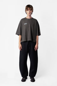 TEE YUGEN STONE WASHED BLACK OVERSIZED