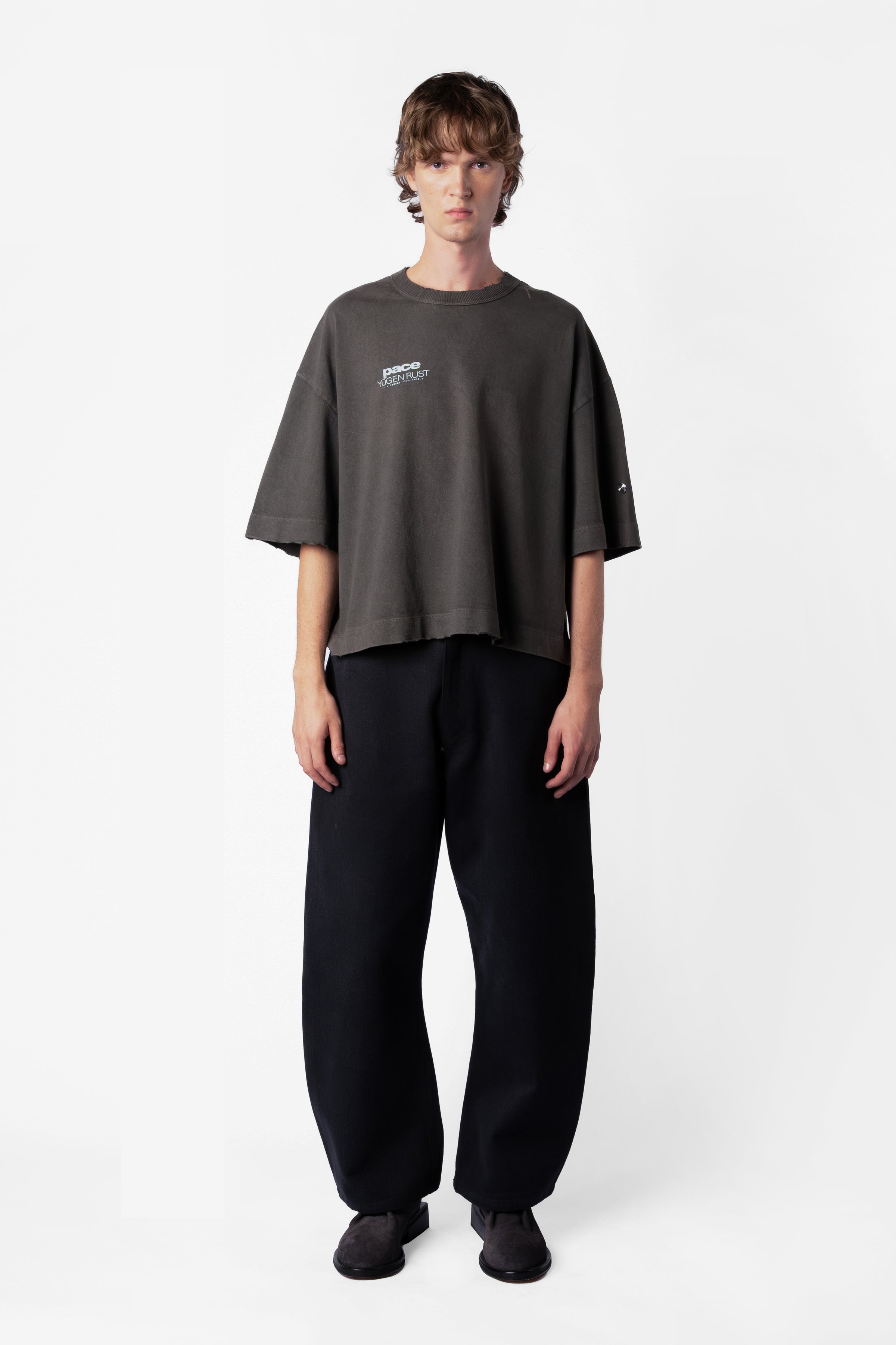 TEE YUGEN STONE WASHED BLACK OVERSIZED