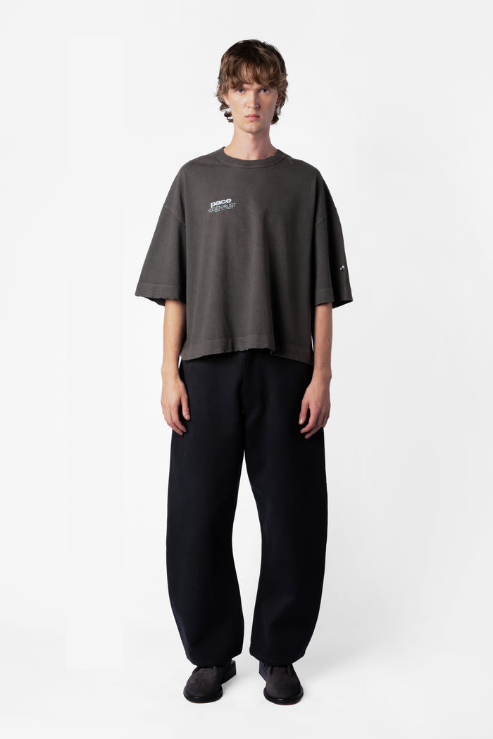 TEE YUGEN STONE WASHED BLACK OVERSIZED