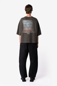 TEE YUGEN STONE WASHED BLACK OVERSIZED