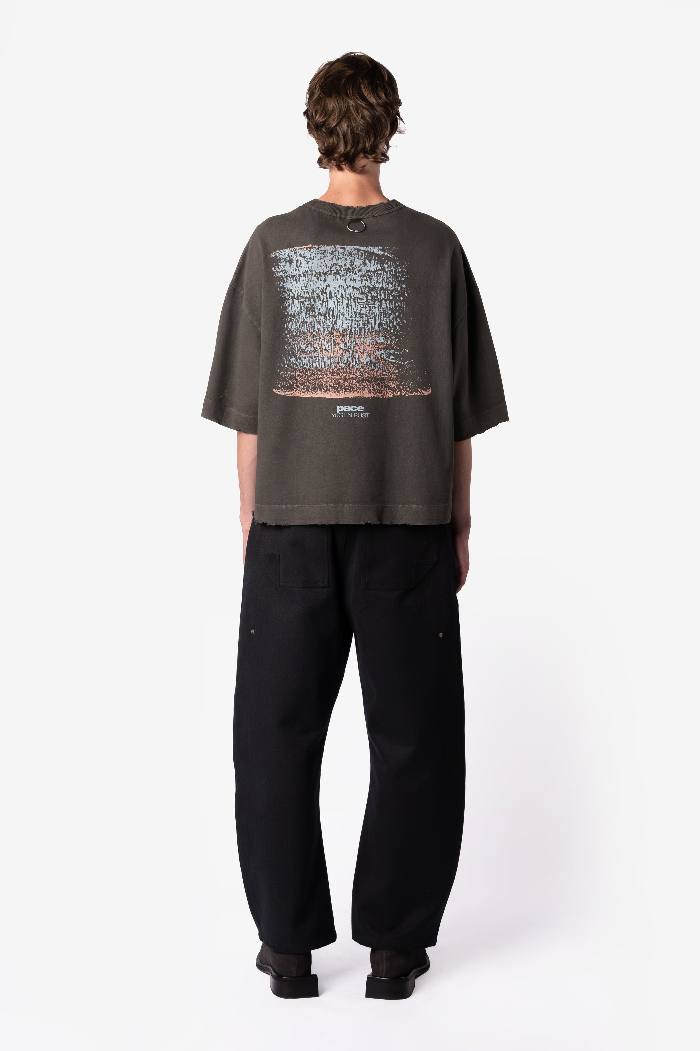 TEE YUGEN STONE WASHED BLACK OVERSIZED