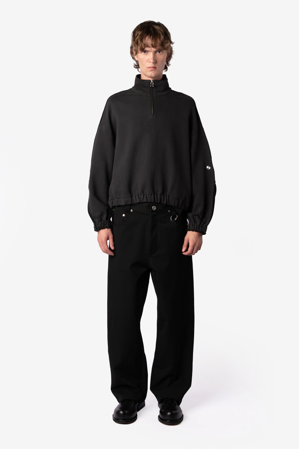 FUNNEL JERSEY VINTAGE BLACK