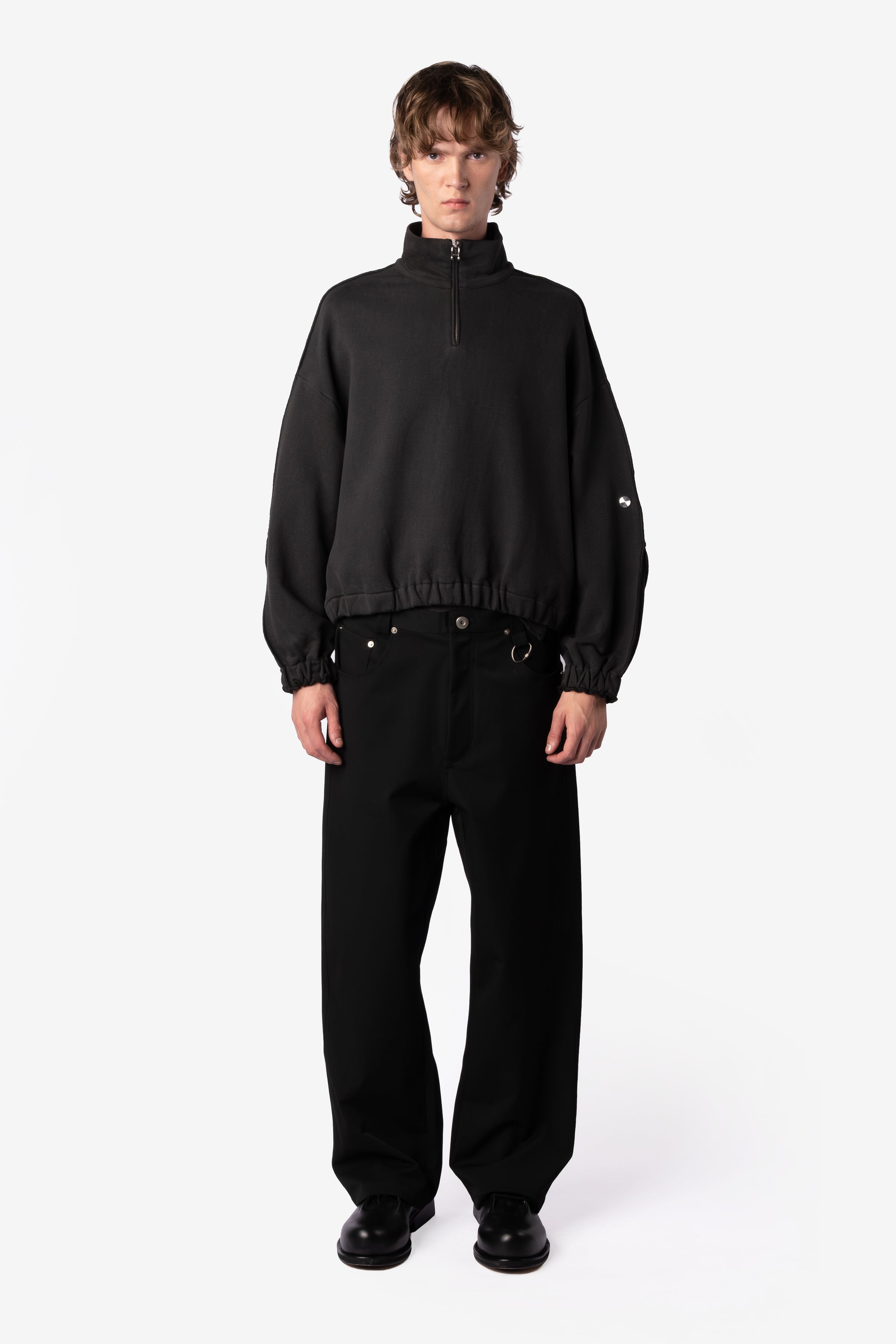 FUNNEL JERSEY VINTAGE BLACK