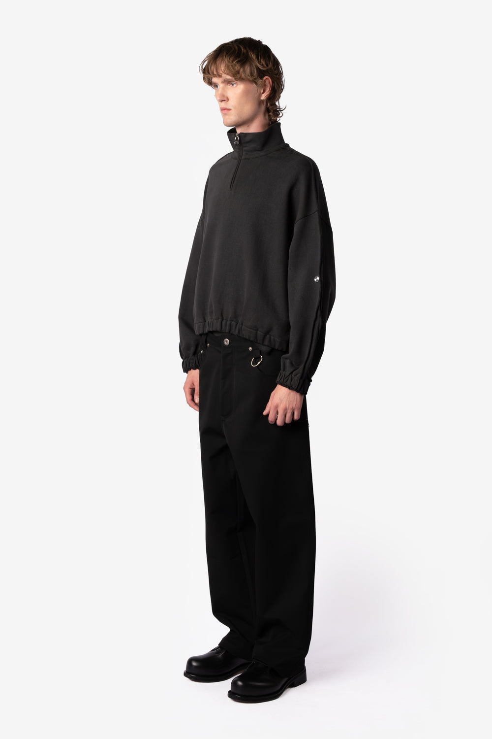 FUNNEL JERSEY VINTAGE BLACK