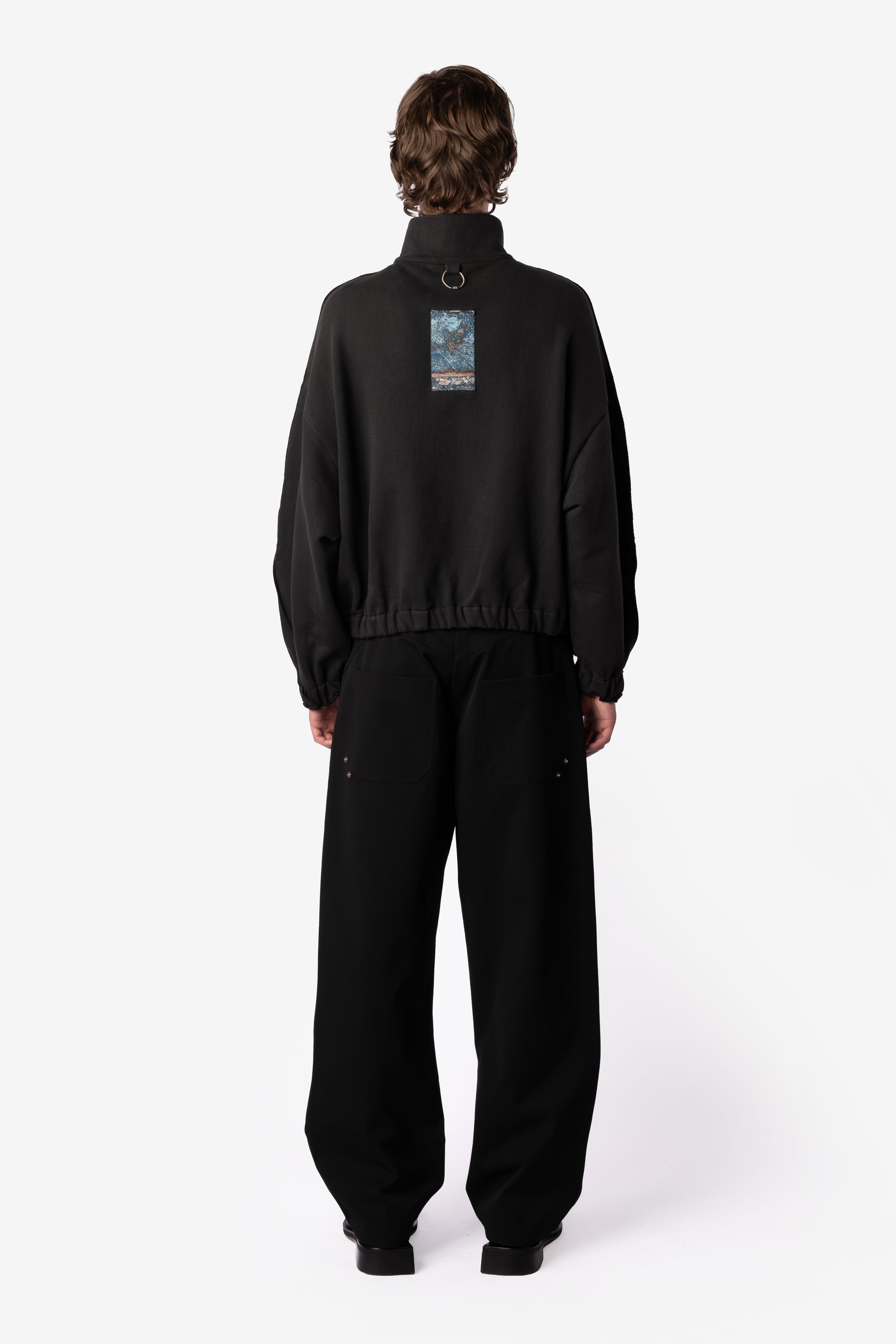 FUNNEL JERSEY VINTAGE BLACK