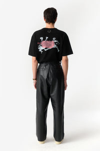 PRÉ VENDA - LEON LEATHER SUIT TROUSERS BLACK