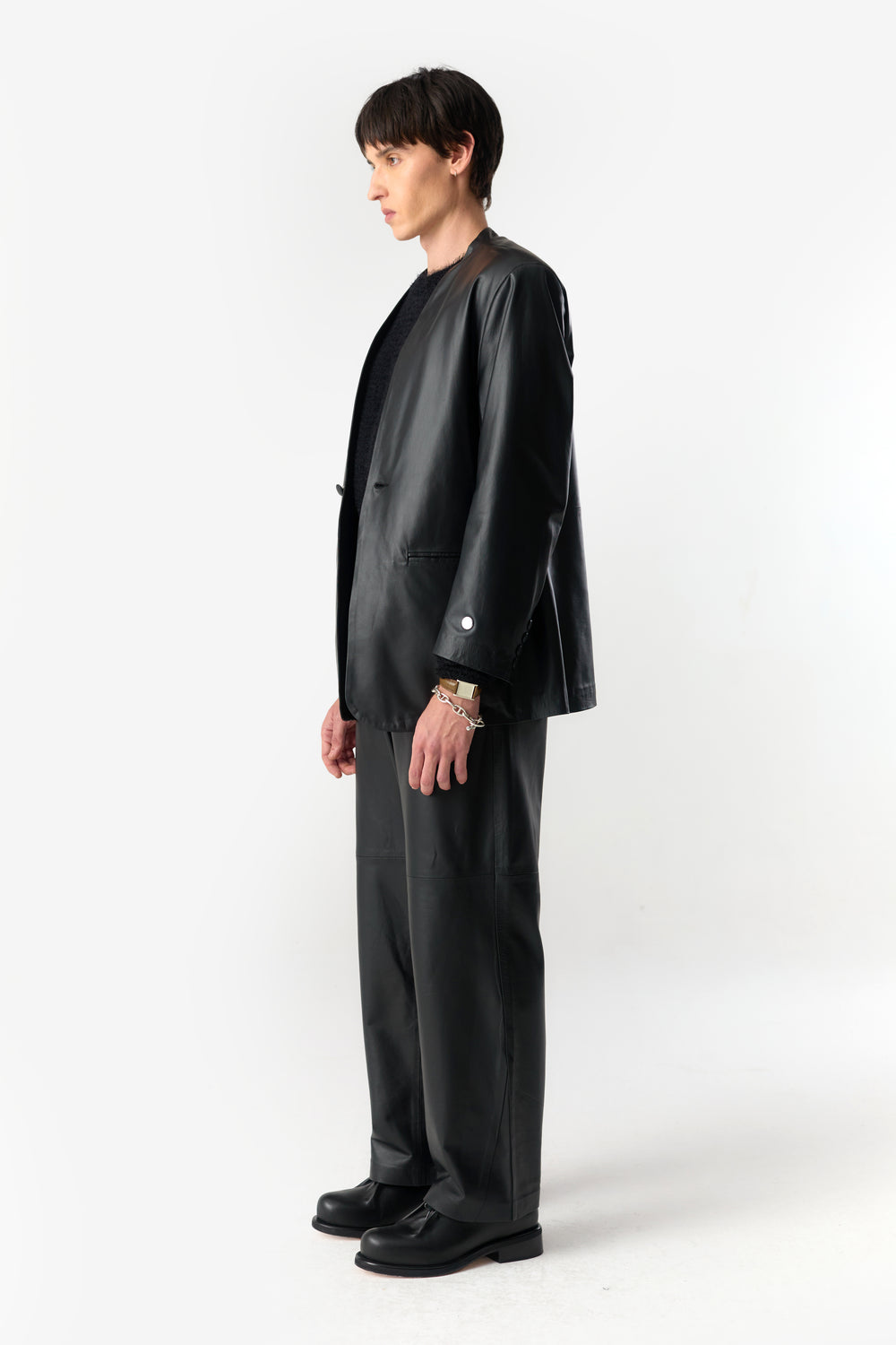 PRÉ VENDA - KIMONO LEATHER SUIT BLACK