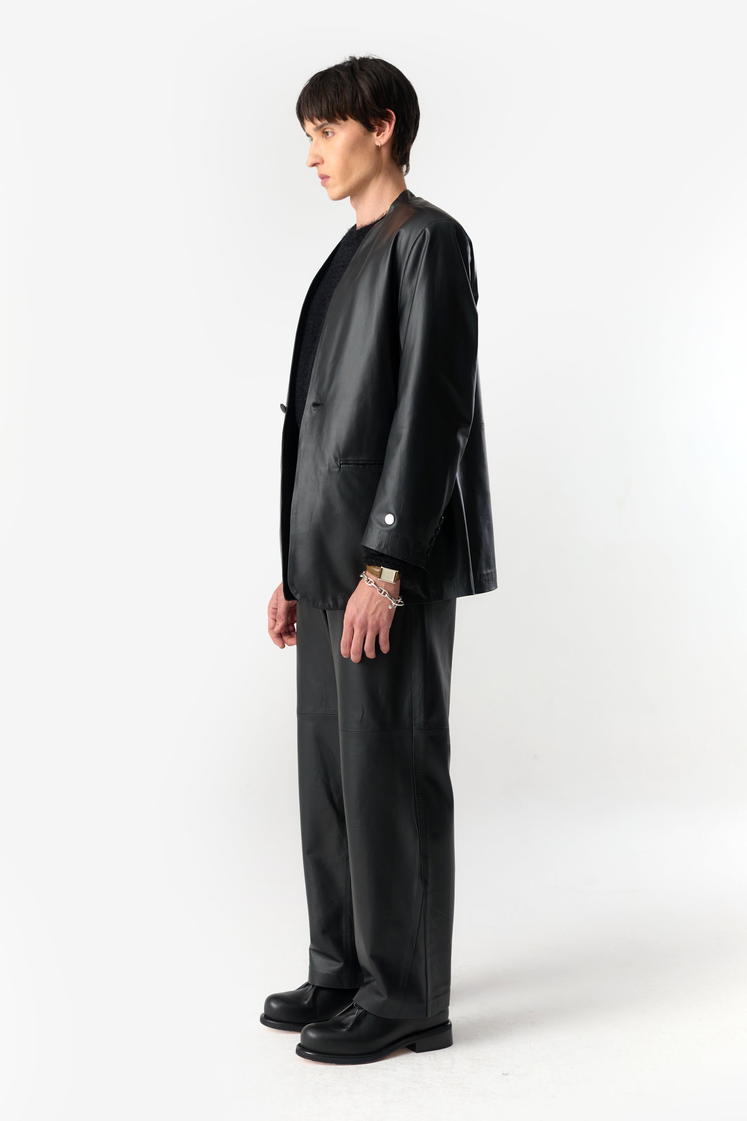PRÉ VENDA - KIMONO LEATHER SUIT BLACK