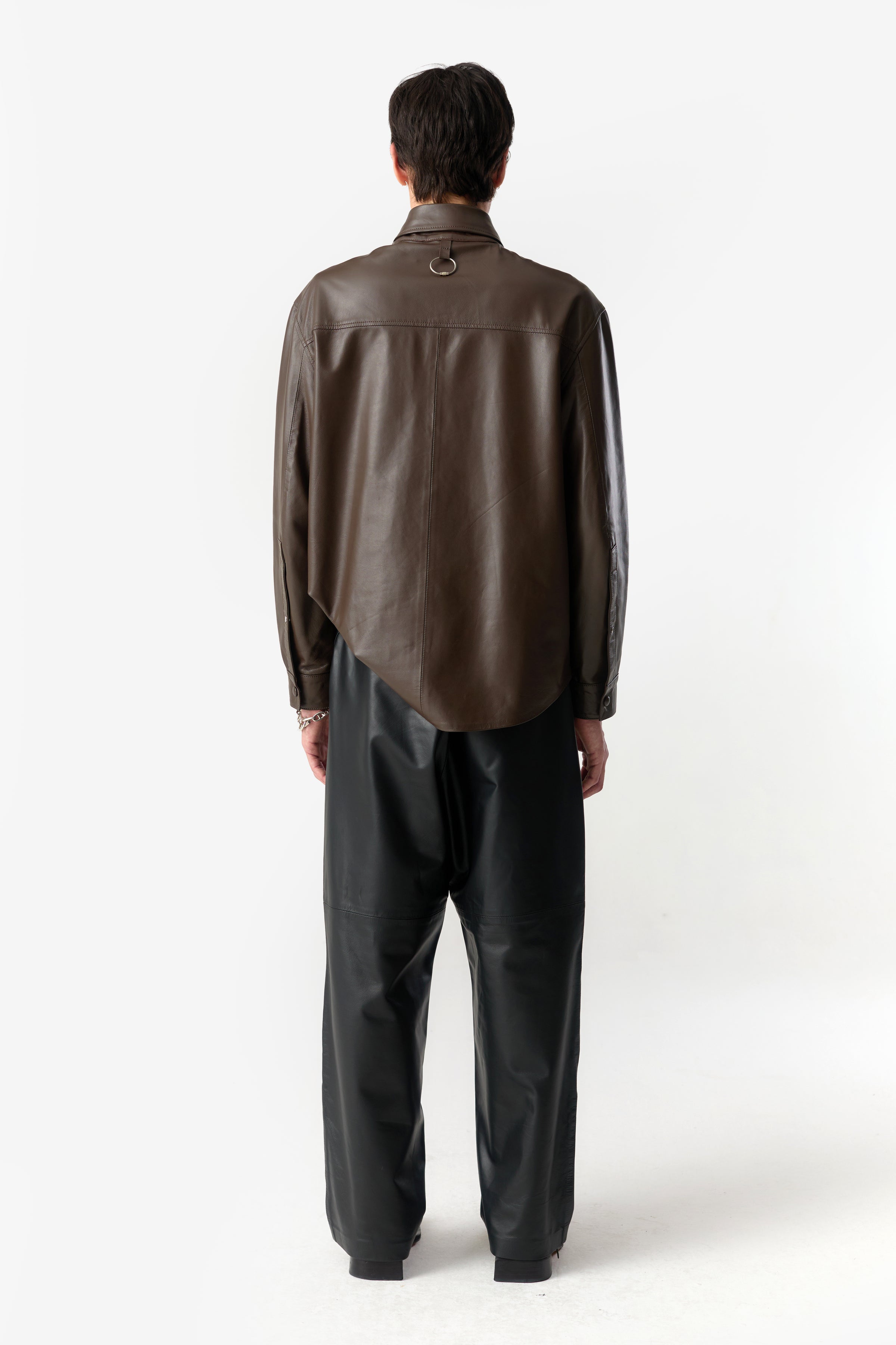 PRÉ VENDA - DYNAMIC LEATHER SHIRT BROWN