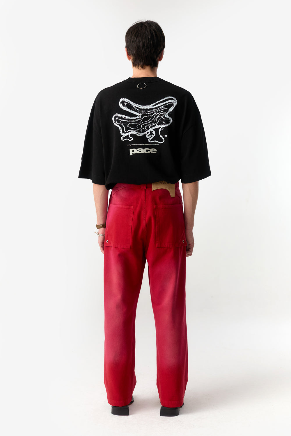 U-X STRAIGHT JEANS RED