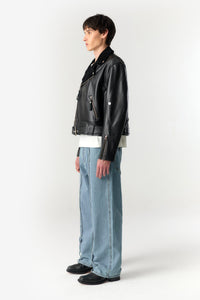 PRÉ VENDA - EX-IN PERFECTO LEATHER JACKET BLACK