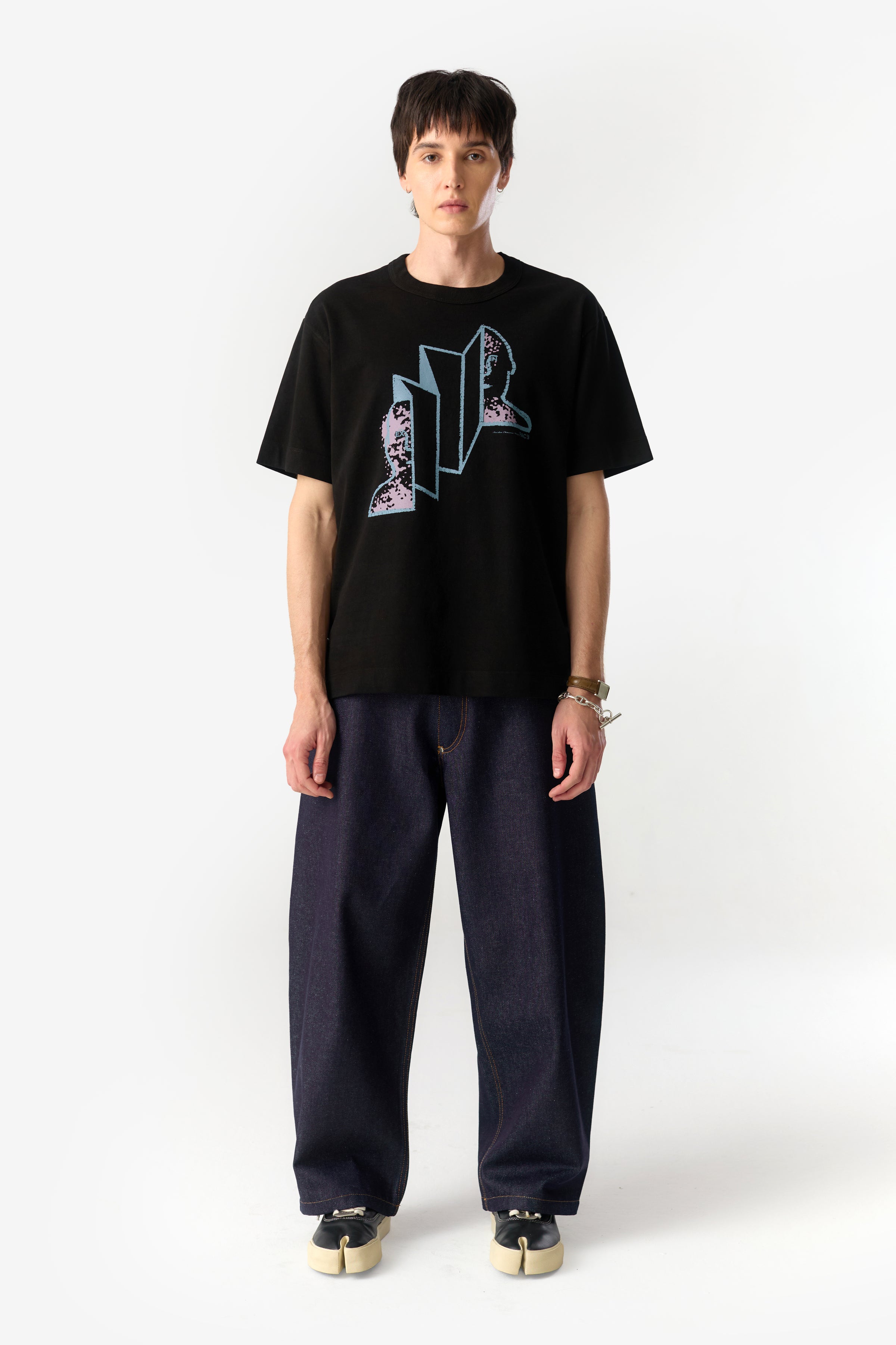 FOLD REGULAR TEE BLACK