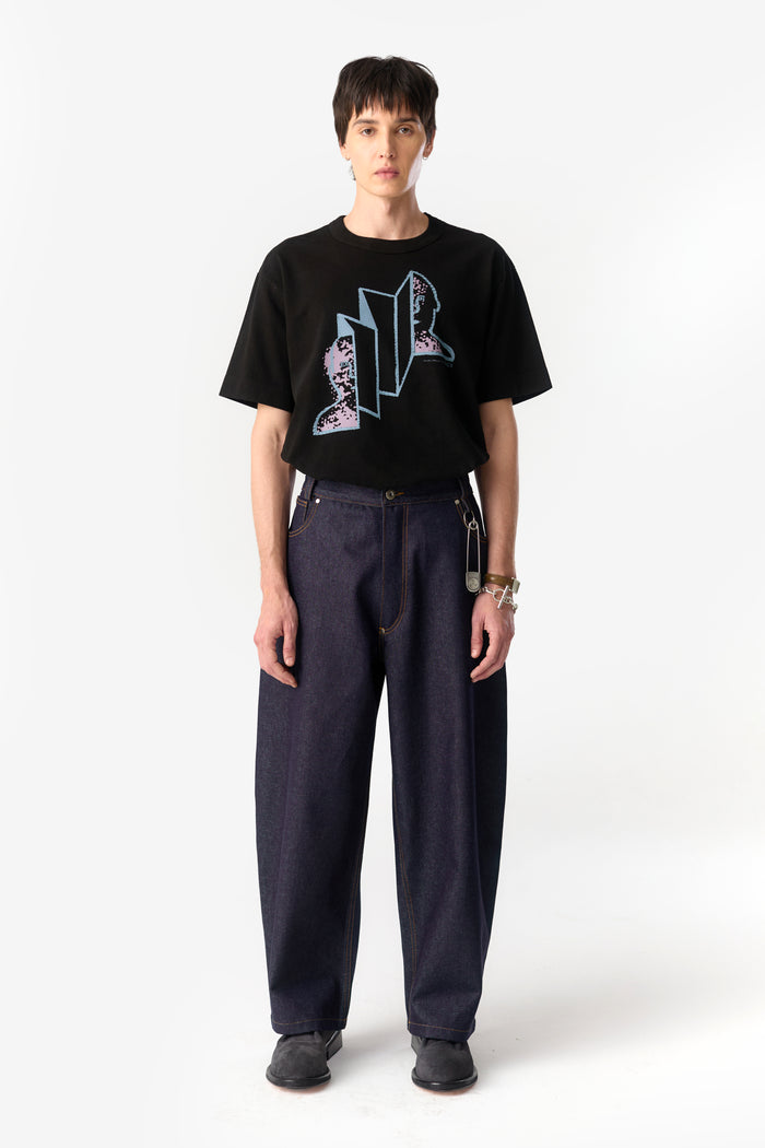 HERIPO PANTS INDIGO RAW DENIM