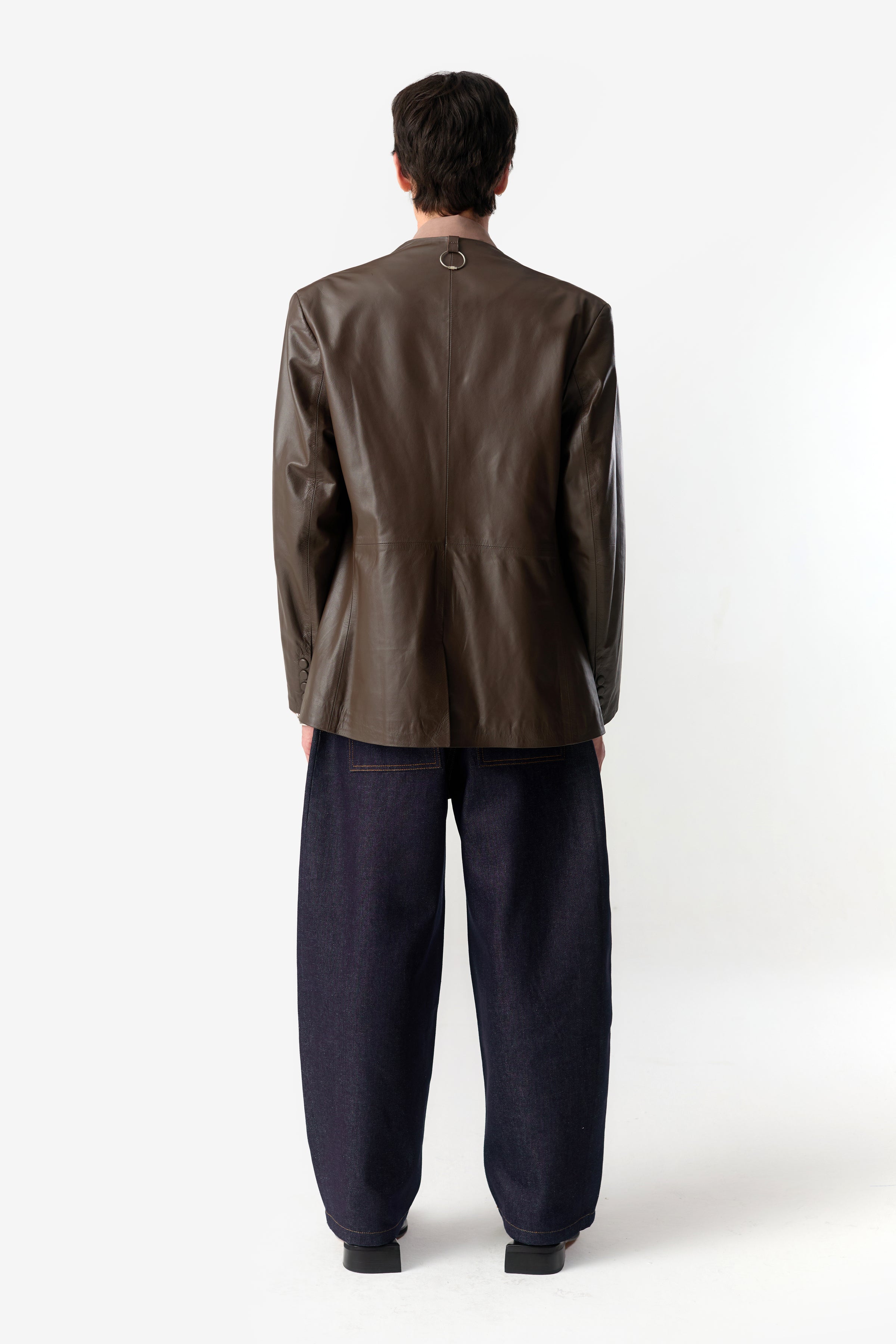 PRÉ VENDA - KIMONO LEATHER SUIT BROWN