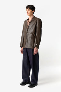 PRÉ VENDA - KIMONO LEATHER SUIT BROWN