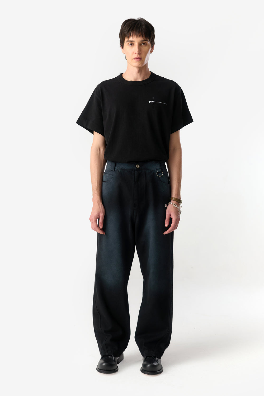 U-X STRAIGHT JEANS BLACK